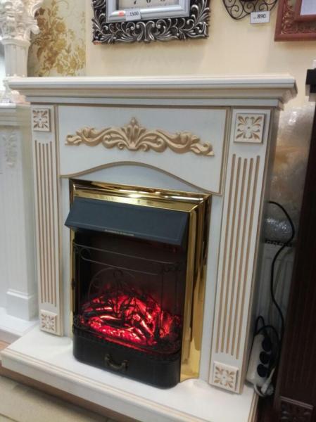 Электрический камин Неаполь с патиной